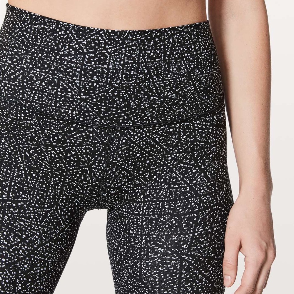 lululemon athletica Black and White Patterned Leggings